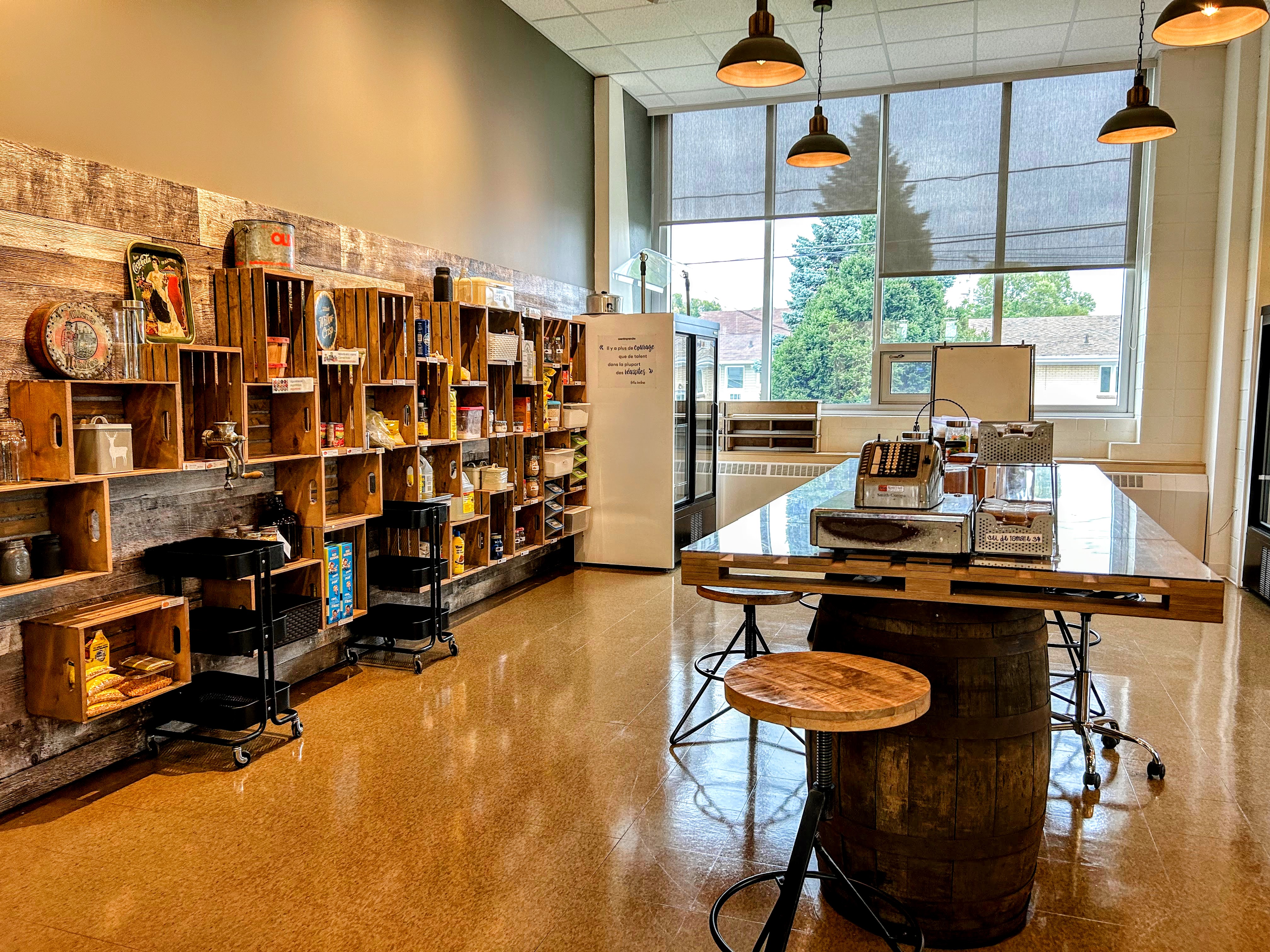 A school-based general store, where children can “shop” for groceries in their recipe, followed by cooking and eating a meal, developing important life skills and food-related knowledge.